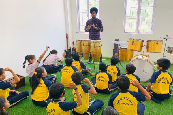Music Class at Knowledge City School Alwar
